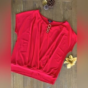 Women’s A.U.W Red Blouse ❤️ Size: M